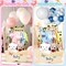 Wooden Baby Shower Crate Closet, Baby Shower Basket with Handle Hangers Butterfly Decoration Personalized Wooden Crate Boys Girls Gifts